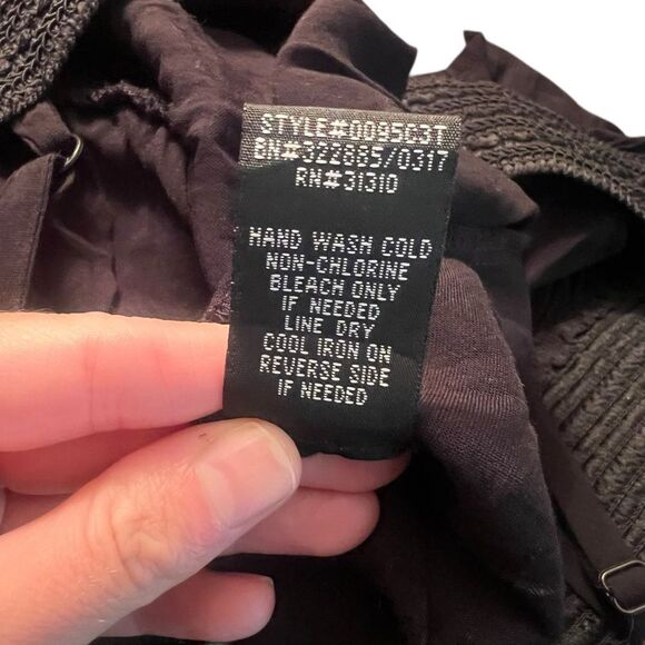 By & By black off shoulder romper. Size medium - Picture 5 of 8